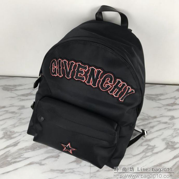 GlVENCHY紀梵希 2018年春款 爆款帆布背包 頭層牛皮 原版亞銀五金 休閒雙肩包 旅遊出行必備  tsg1131